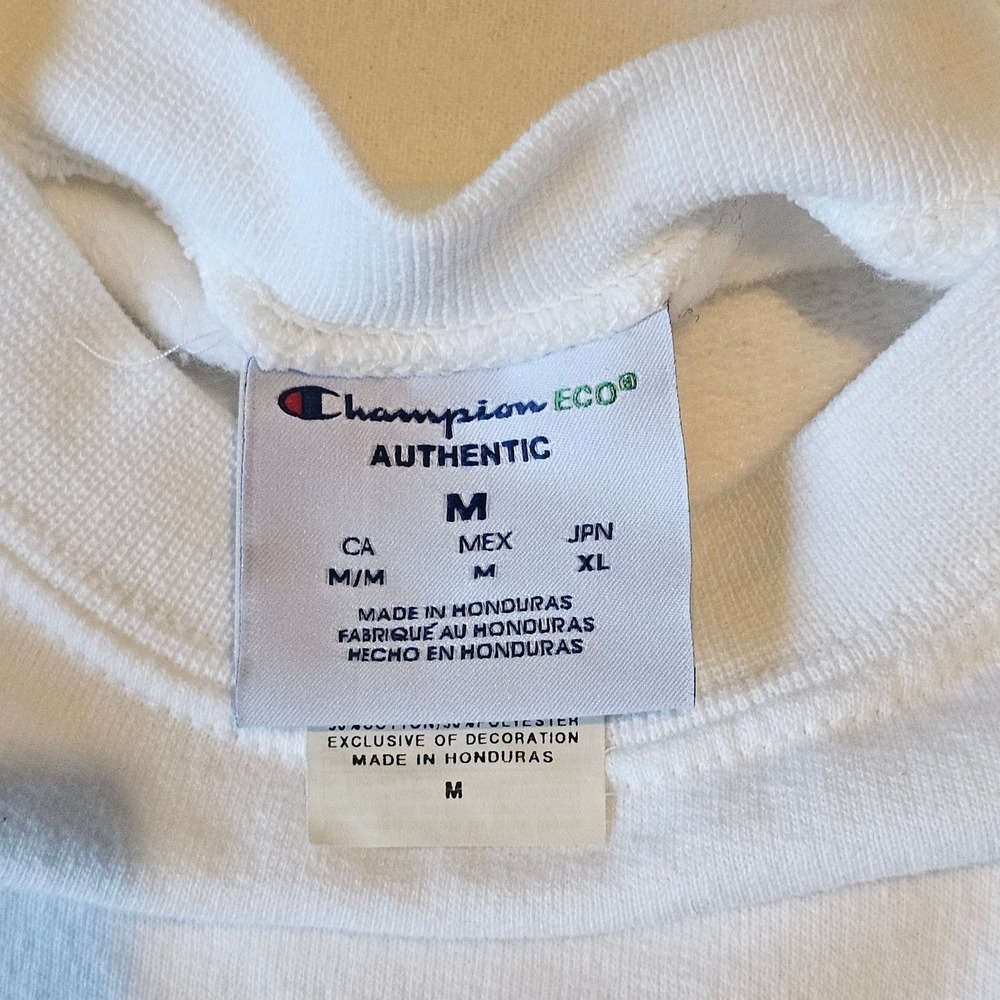Champion Friends Rachel's Thanksgiving Trifle Graphic Sweatshirt White Medium - Picture 5 of 5